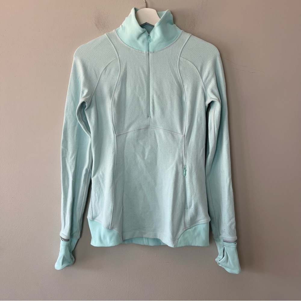 lululemon athletica Light Aqua Half-Zip Pullover Jacket